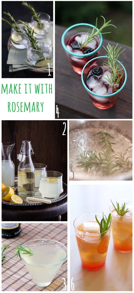 cocktails with rosemary on monstermonster blog